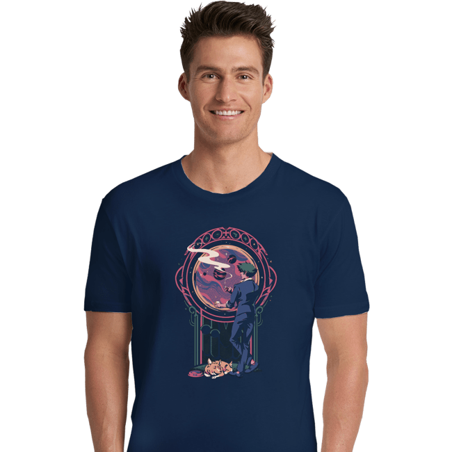 Daily_Deal_Shirts Premium Shirts, Unisex / Small / Navy Space Cowboy Contemplation