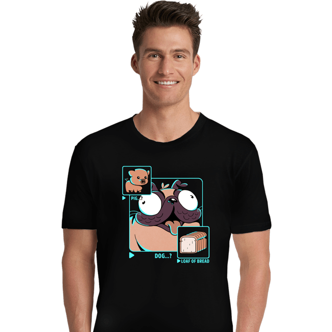 Shirts Premium Shirts, Unisex / Small / Black Dog Pig Bread