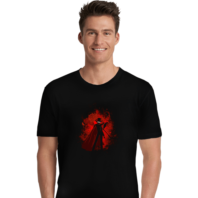 Shirts Premium Shirts, Unisex / Small / Black Tuxedo Art