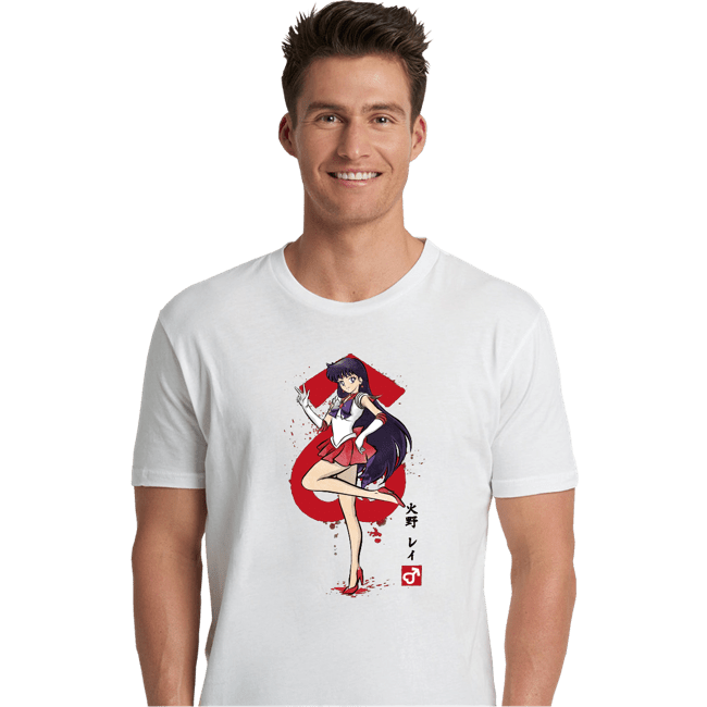 Daily_Deal_Shirts Premium Shirts, Unisex / Small / White Mars Sumi-e
