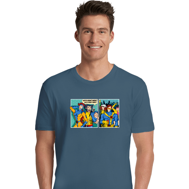 Shirts Premium Shirts, Unisex / Small / Indigo Blue Clueless Scotty