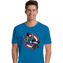 Load image into Gallery viewer, Daily_Deal_Shirts Premium Shirts, Unisex / Small / Sapphire Captain Tallhair And Football Soldier

