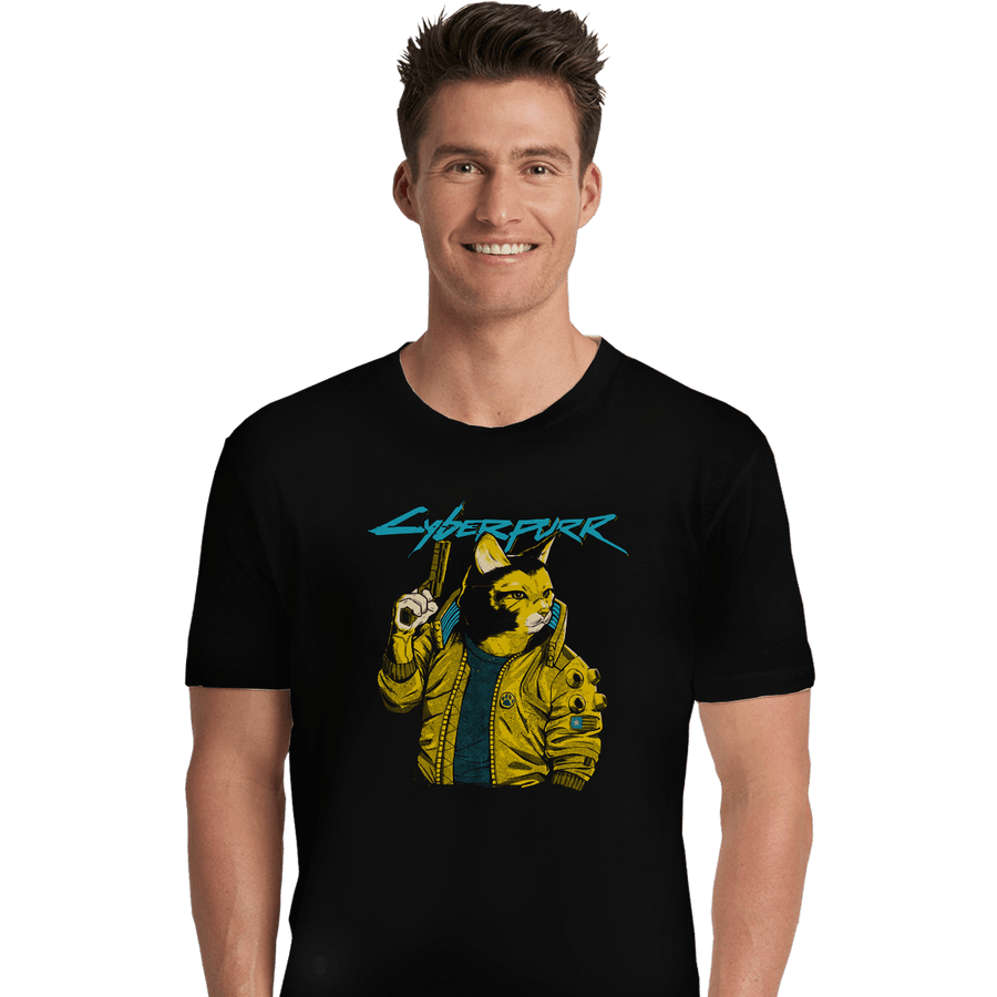 Shirts Premium Shirts, Unisex / Small / Black Cyberpurr