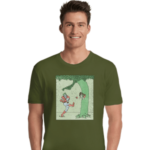 Secret_Shirts Premium Shirts, Unisex / Small / Military Green Captn Planet