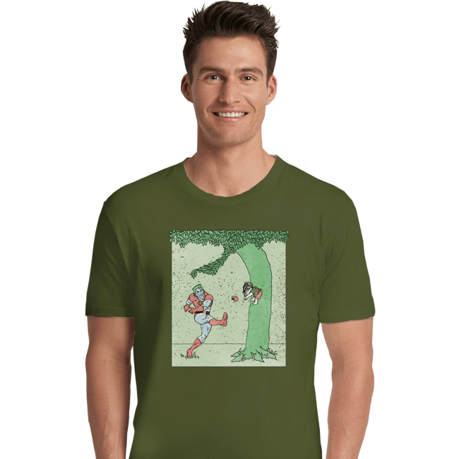 Secret_Shirts Premium Shirts, Unisex / Small / Military Green Captn Planet