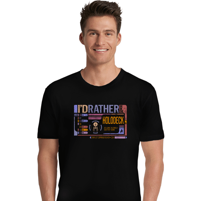 Shirts Premium Shirts, Unisex / Small / Black Holodeck Reunion