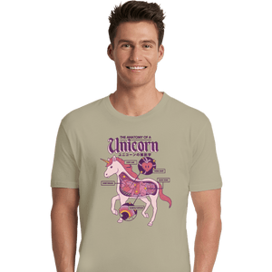 Shirts Premium Shirts, Unisex / Small / Natural Unicorn Anatomy