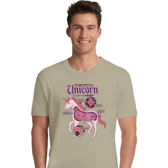 Shirts Premium Shirts, Unisex / Small / Natural Unicorn Anatomy