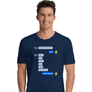 Secret_Shirts Premium Shirts, Unisex / Small / Navy Fairy Texts