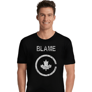 Shirts Premium Shirts, Unisex / Small / Black Blame Canada