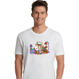 Secret_Shirts Premium Shirts, Unisex / Small / White King Of The Hill Couch