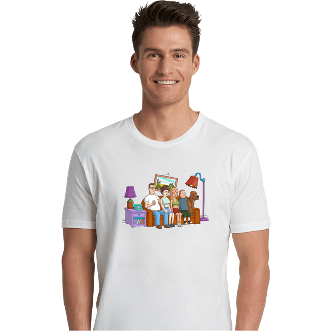 Secret_Shirts Premium Shirts, Unisex / Small / White King Of The Hill Couch