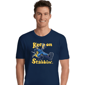 Shirts Premium Shirts, Unisex / Small / Navy Keep On Stabbin'