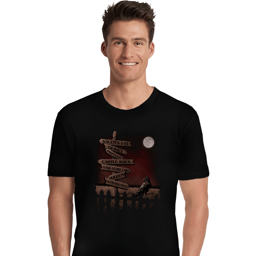Shirts Premium Shirts, Unisex / Small / Black Horror Crossroads