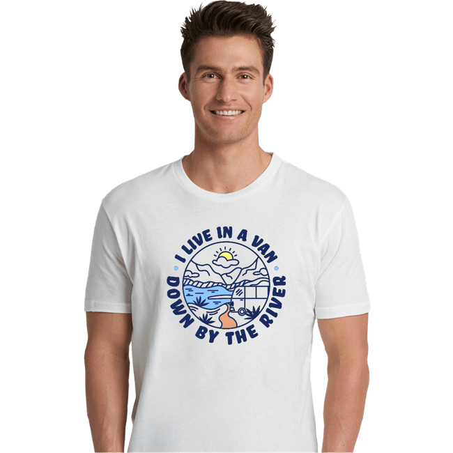 Daily_Deal_Shirts Premium Shirts, Unisex / Small / White Van By The River
