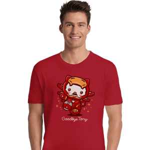 Shirts Premium Shirts, Unisex / Small / Red Goodbye Tony