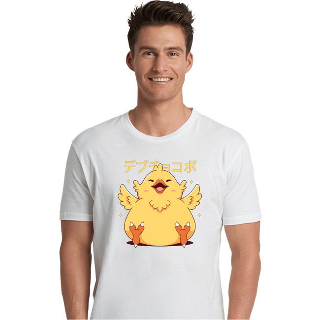 Shirts Premium Shirts, Unisex / Small / White Fat Chocobo