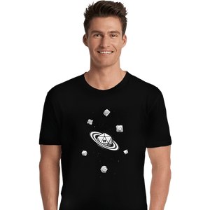 Secret_Shirts Premium Shirts, Unisex / Small / Black RPG Dice Galaxy