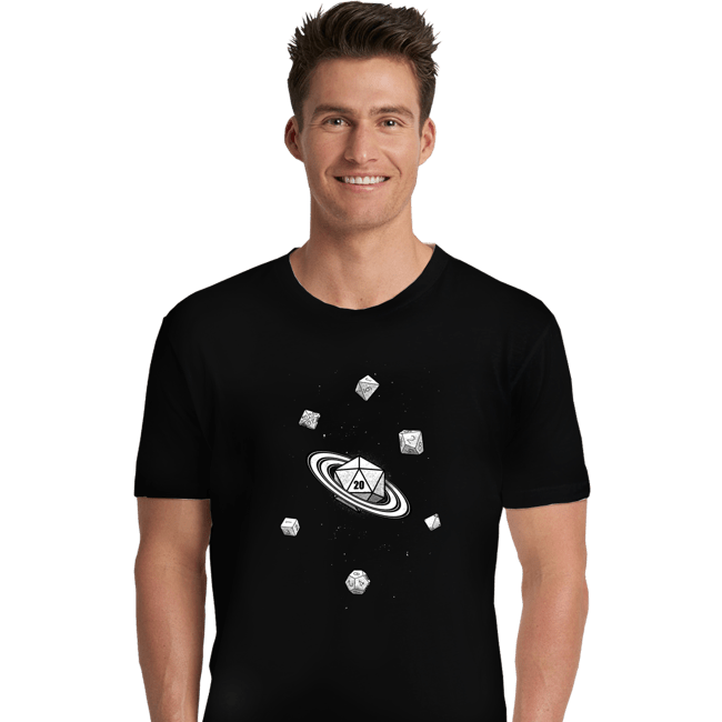 Secret_Shirts Premium Shirts, Unisex / Small / Black RPG Dice Galaxy