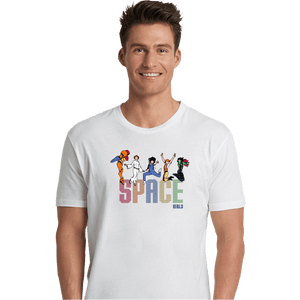 Shirts Premium Shirts, Unisex / Small / White Space Girls