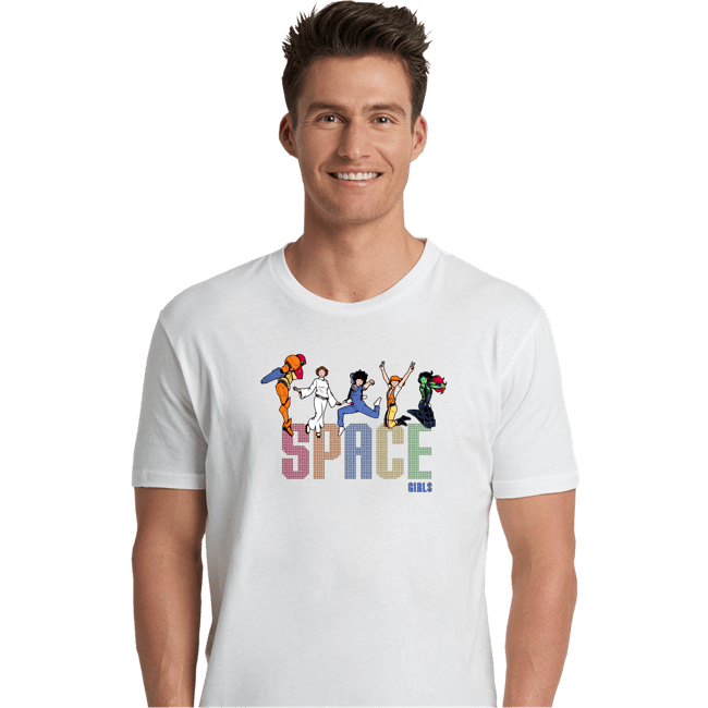 Shirts Premium Shirts, Unisex / Small / White Space Girls