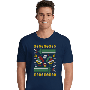 Shirts Premium Shirts, Unisex / Small / Navy A Very Mushroom Christmas