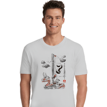 Load image into Gallery viewer, Shirts Premium Shirts, Unisex / Small / White Sailing With The Wind Sumi-e
