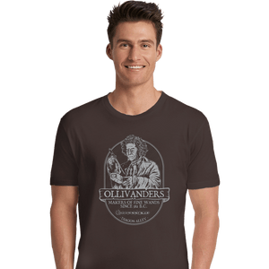 Secret_Shirts Premium Shirts, Unisex / Small / Dark Chocolate Ollivander's Fine Wands