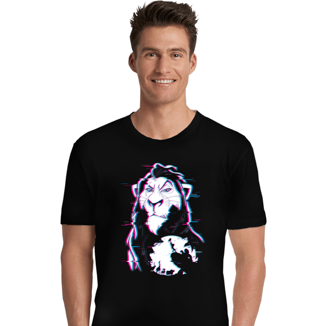 Daily_Deal_Shirts Premium Shirts, Unisex / Small / Black Glitched Scar