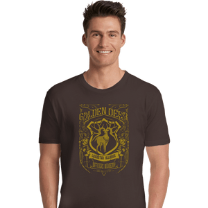 Shirts Premium Shirts, Unisex / Small / Dark Chocolate Golden Deer Officers Academy