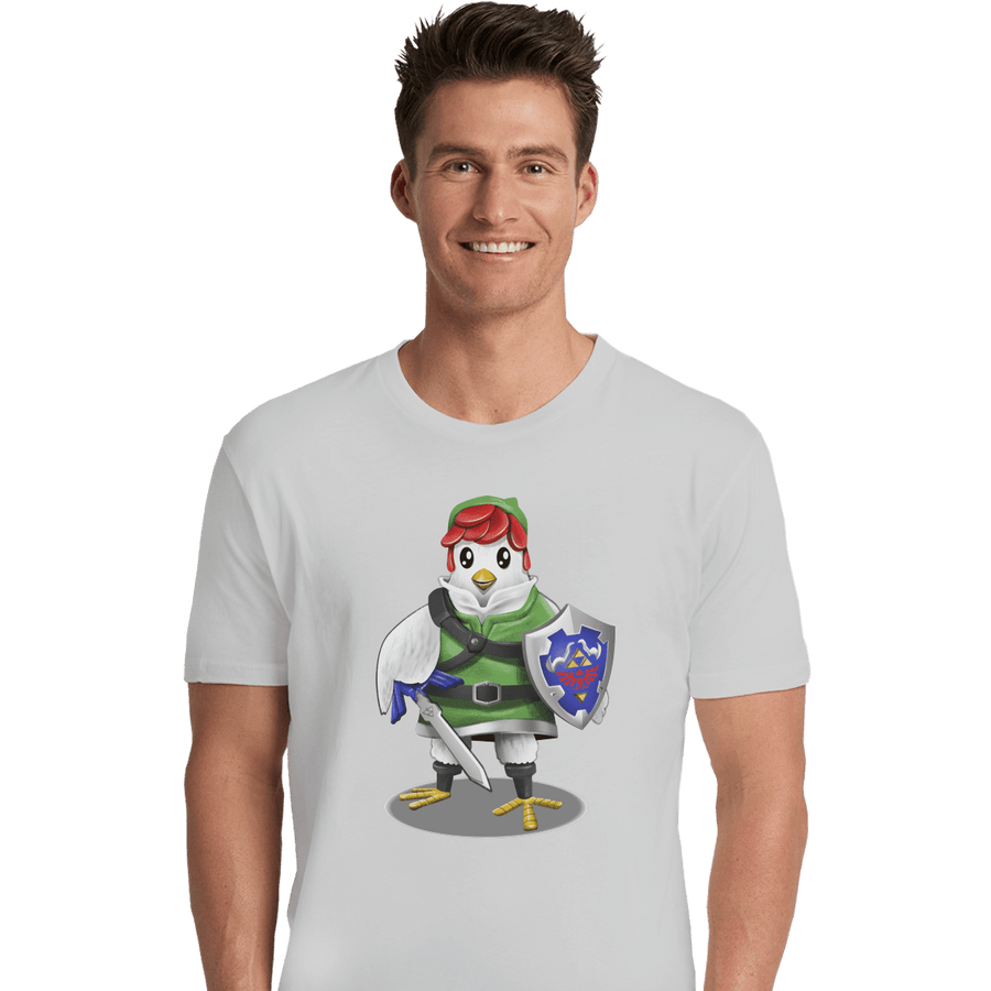 Shirts Premium Shirts, Unisex / Small / White Hyrule Chicken