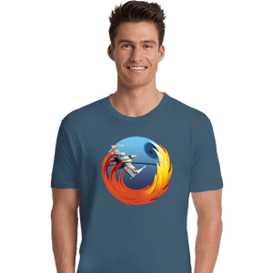 Shirts Premium Shirts, Unisex / Small / Indigo Blue Browsing No Moon