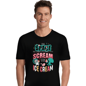 Daily_Deal_Shirts Premium Shirts, Unisex / Small / Black Scream for Ice Cream