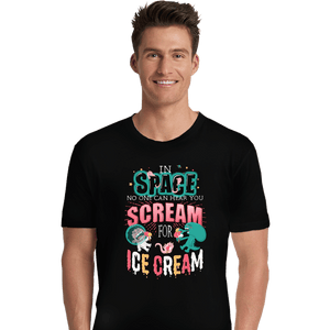 Daily_Deal_Shirts Premium Shirts, Unisex / Small / Black Scream for Ice Cream
