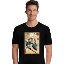 Load image into Gallery viewer, Daily_Deal_Shirts Premium Shirts, Unisex / Small / Black Pirate Hunter Woodblock
