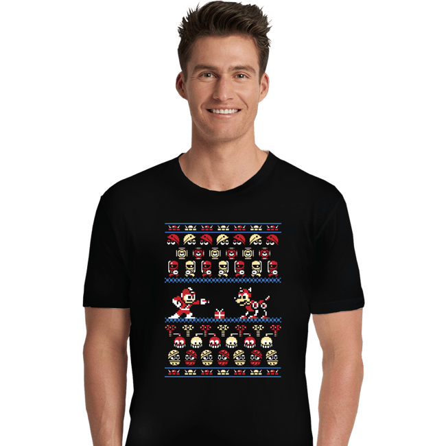 Shirts Premium Shirts, Unisex / Small / Black Christmas Man