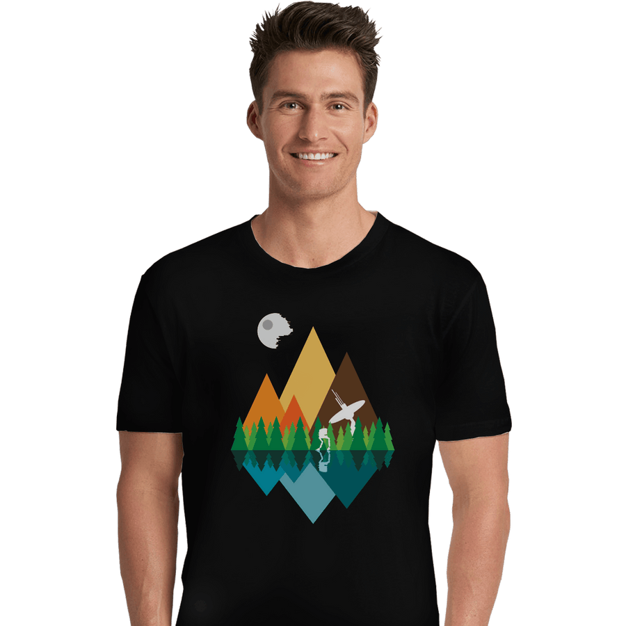 Shirts Premium Shirts, Unisex / Small / Black Forest View