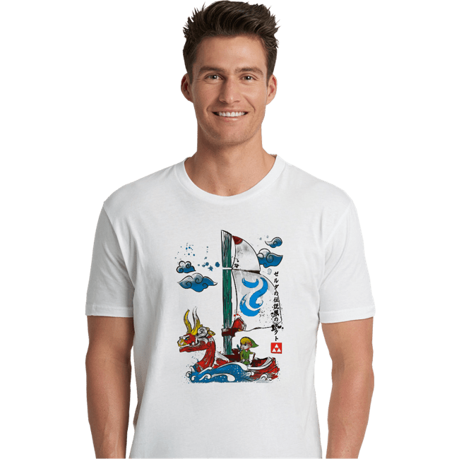 Secret_Shirts Premium Shirts, Unisex / Small / White Sailor With The Wind