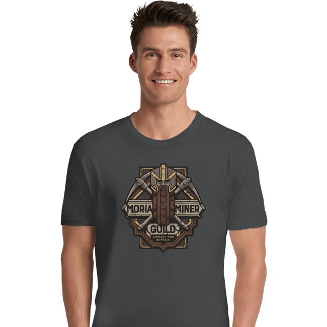 Shirts Premium Shirts, Unisex / Small / Sports Grey Moria Miner Guild