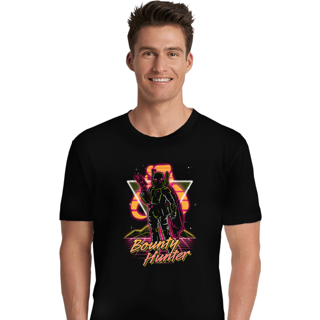 Shirts Premium Shirts, Unisex / Small / Black Retro Bounty Hunter