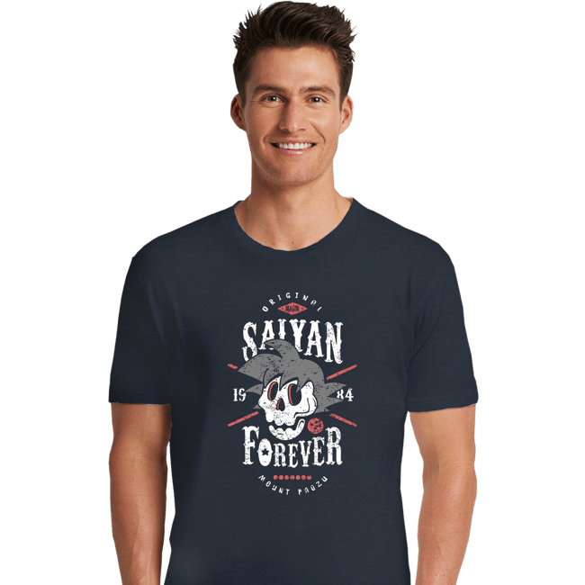 Shirts Premium Shirts, Unisex / Small / Dark Heather Saiyan Forever