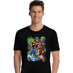 Last_Chance_Shirts Premium Shirts, Unisex / Small / Black Robotnik VS Sonic