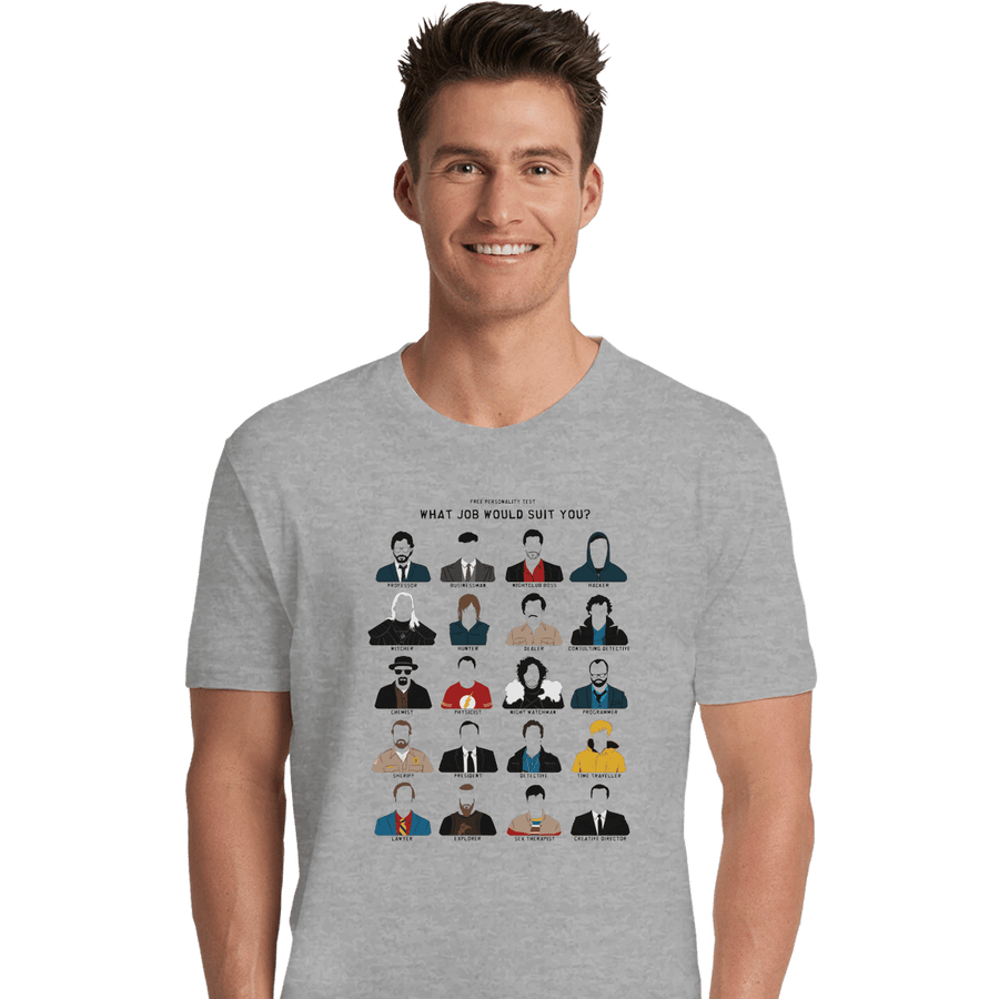 Shirts Premium Shirts, Unisex / Small / Sports Grey Free Personality Test