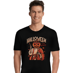Shirts Premium Shirts, Unisex / Small / Black Halloween Is My Religion