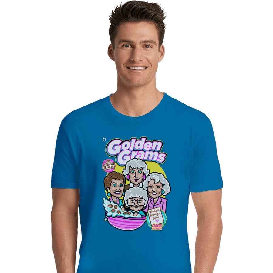 Shirts Premium Shirts, Unisex / Small / Sapphire Golden Grams