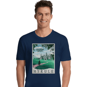 Shirts Premium Shirts, Unisex / Small / Navy Visit Hyrule