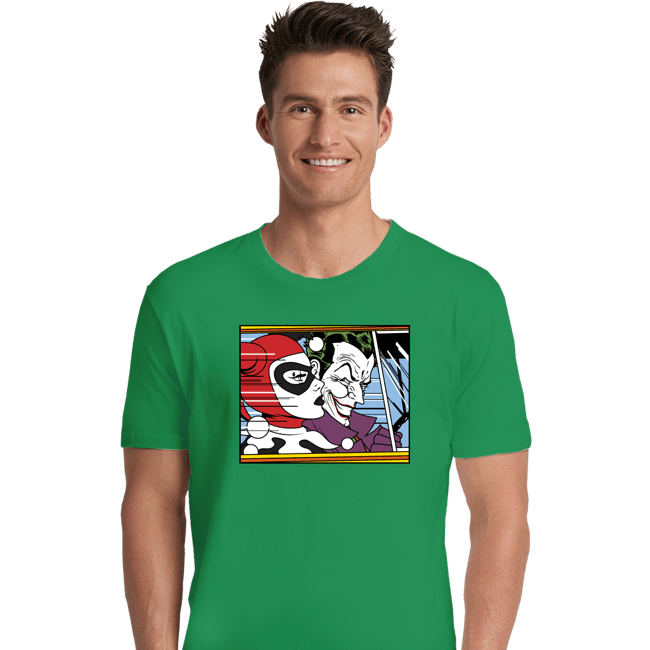 Shirts Premium Shirts, Unisex / Small / Irish Green In The Jokermobile