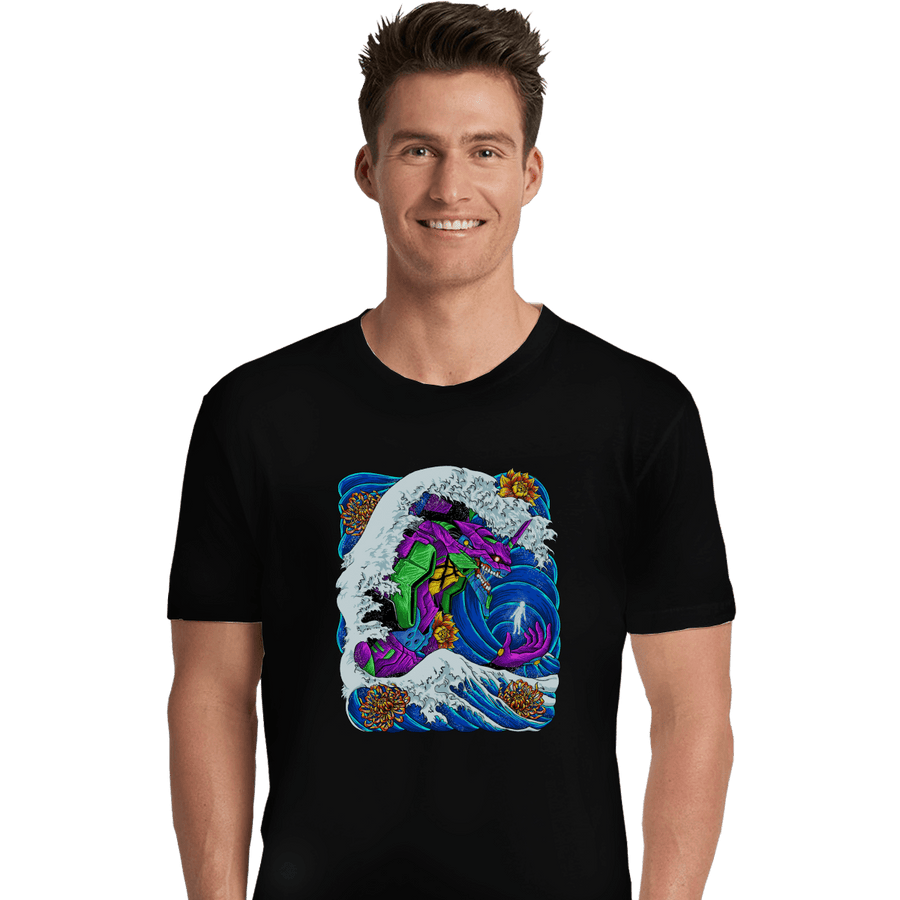 Shirts Premium Shirts, Unisex / Small / Black Eva-01 Wave