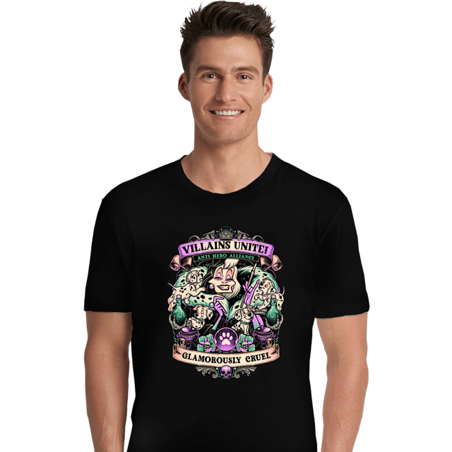 Daily_Deal_Shirts Premium Shirts, Unisex / Small / Black Villains Unite Cruella