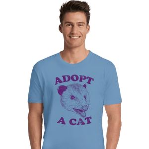Shirts Premium Shirts, Unisex / Small / Powder Blue Adopt A Cat
